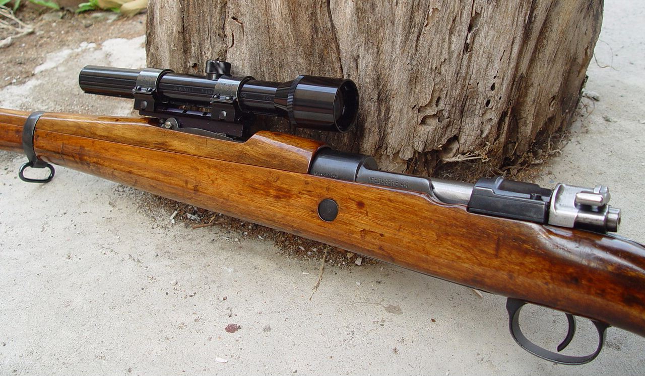 Yugo M24/47 with 2.5x Bushnell Phantom LER scope. 